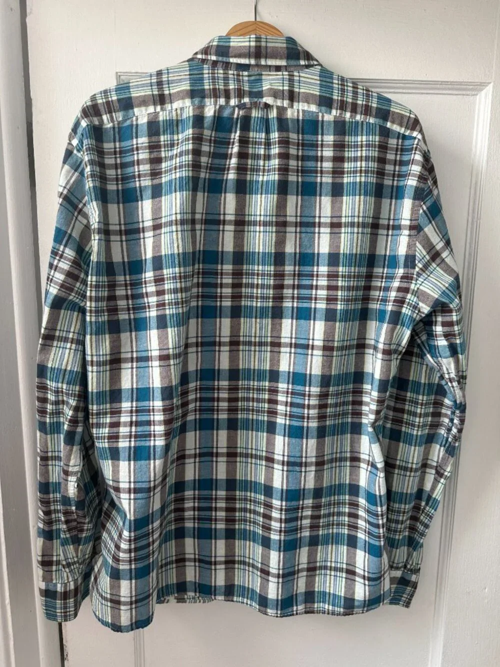 J. Crew Madras Button Down Men's Shirt